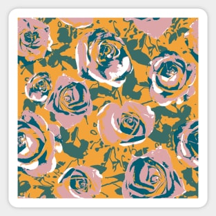 Fall Roses - limited color challenge Sticker